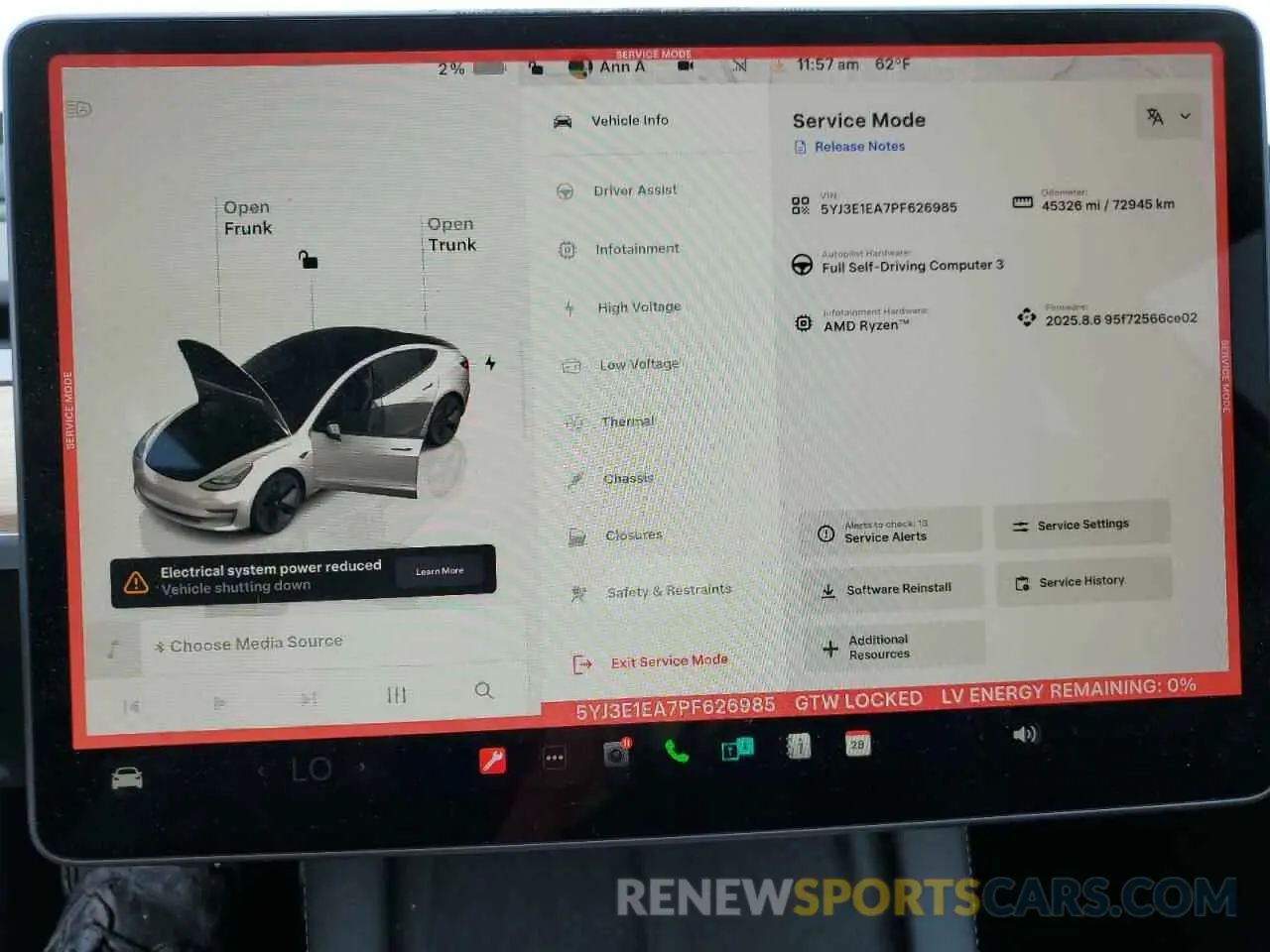 9 Photograph of a damaged car 5YJ3E1EA7PF626985 TESLA MODEL 3 2023