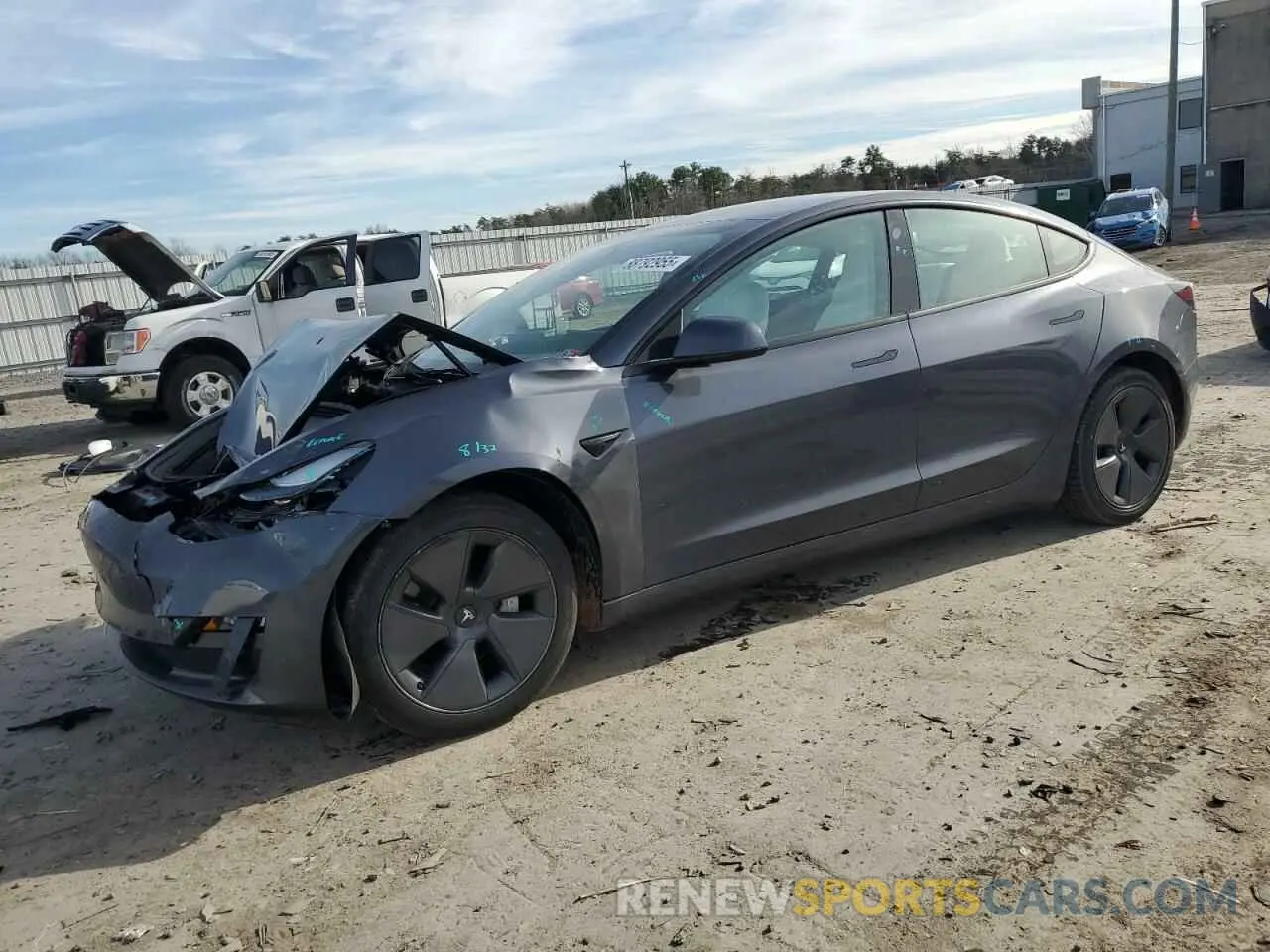 1 Photograph of a damaged car 5YJ3E1EA7PF639266 TESLA MODEL 3 2023