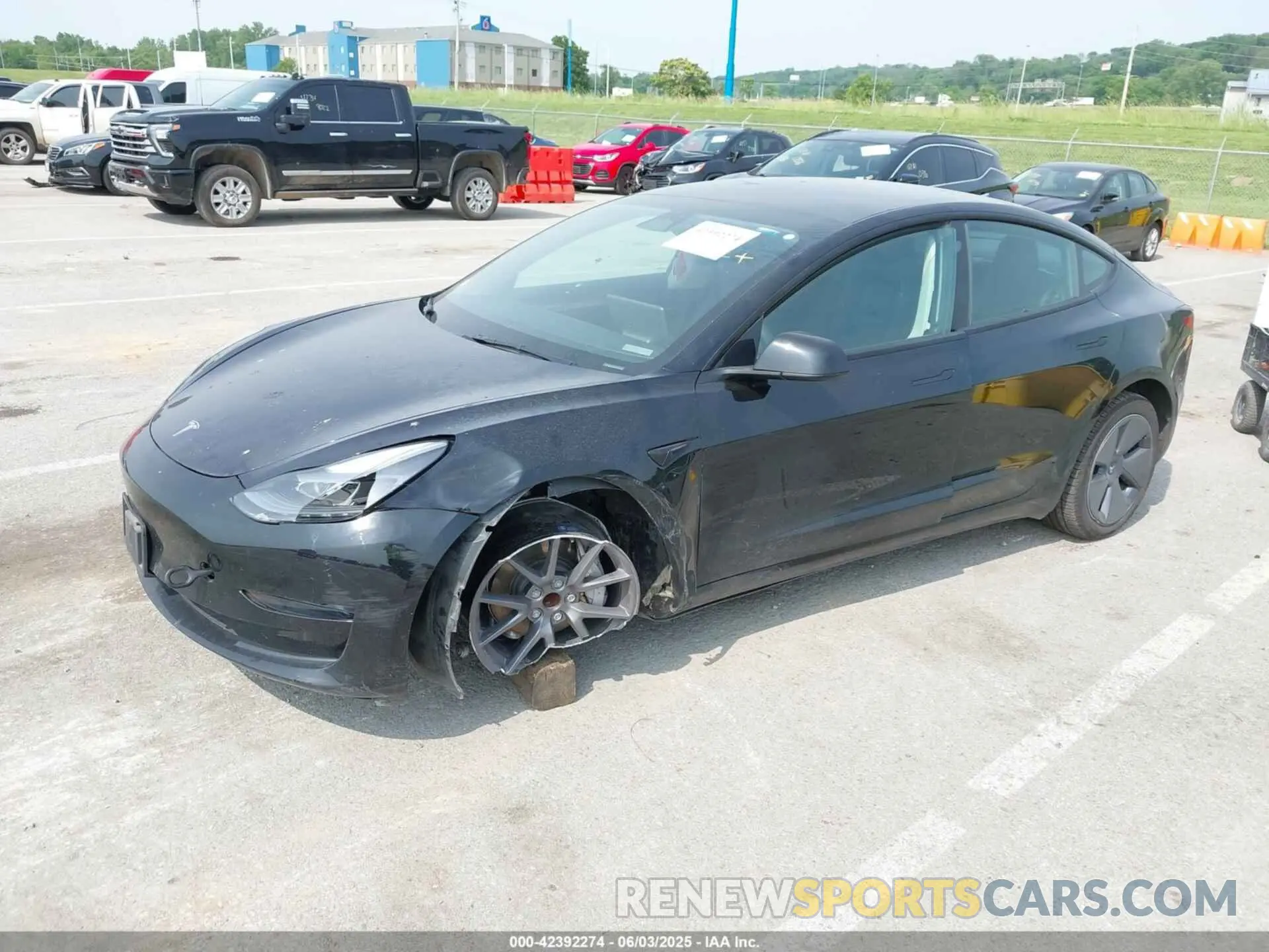 2 Photograph of a damaged car 5YJ3E1EA7PF641695 TESLA MODEL 3 2023