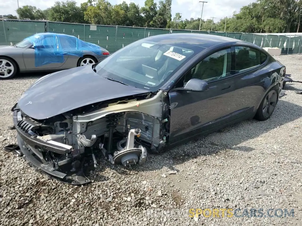 1 Photograph of a damaged car 5YJ3E1EA7PF649103 TESLA MODEL 3 2023