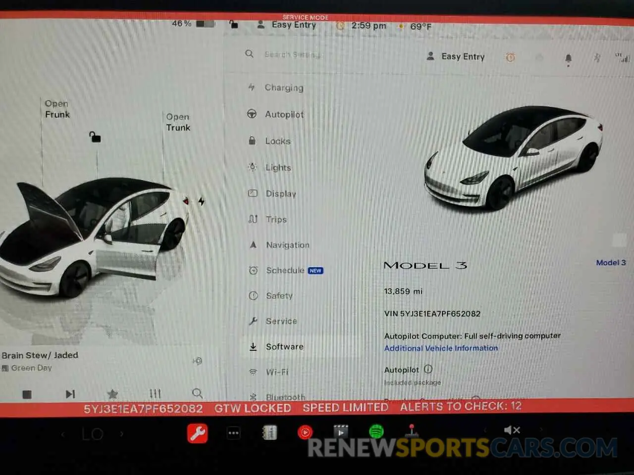 9 Photograph of a damaged car 5YJ3E1EA7PF652082 TESLA MODEL 3 2023
