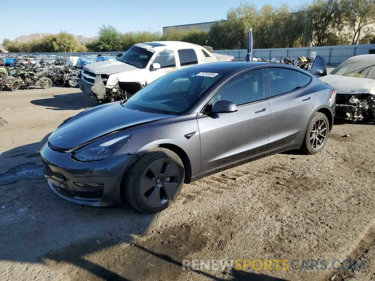1 Photograph of a damaged car 5YJ3E1EA7PF655922 TESLA MODEL 3 2023