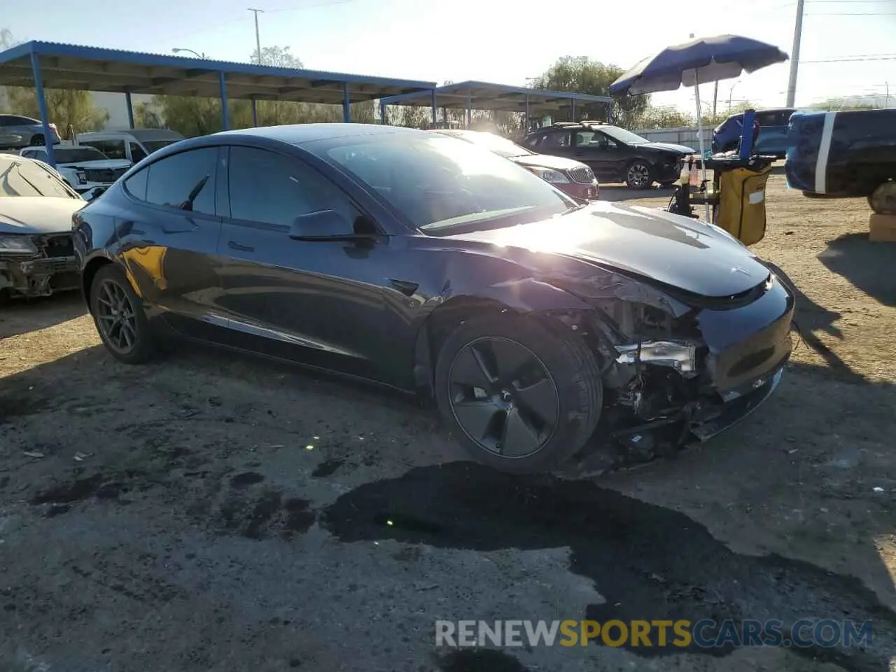 4 Photograph of a damaged car 5YJ3E1EA7PF655922 TESLA MODEL 3 2023