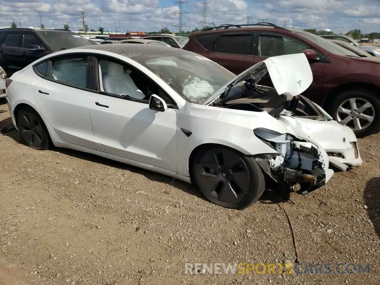 4 Photograph of a damaged car 5YJ3E1EA7PF656715 TESLA MODEL 3 2023