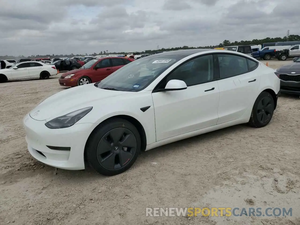 1 Photograph of a damaged car 5YJ3E1EA7PF666077 TESLA MODEL 3 2023