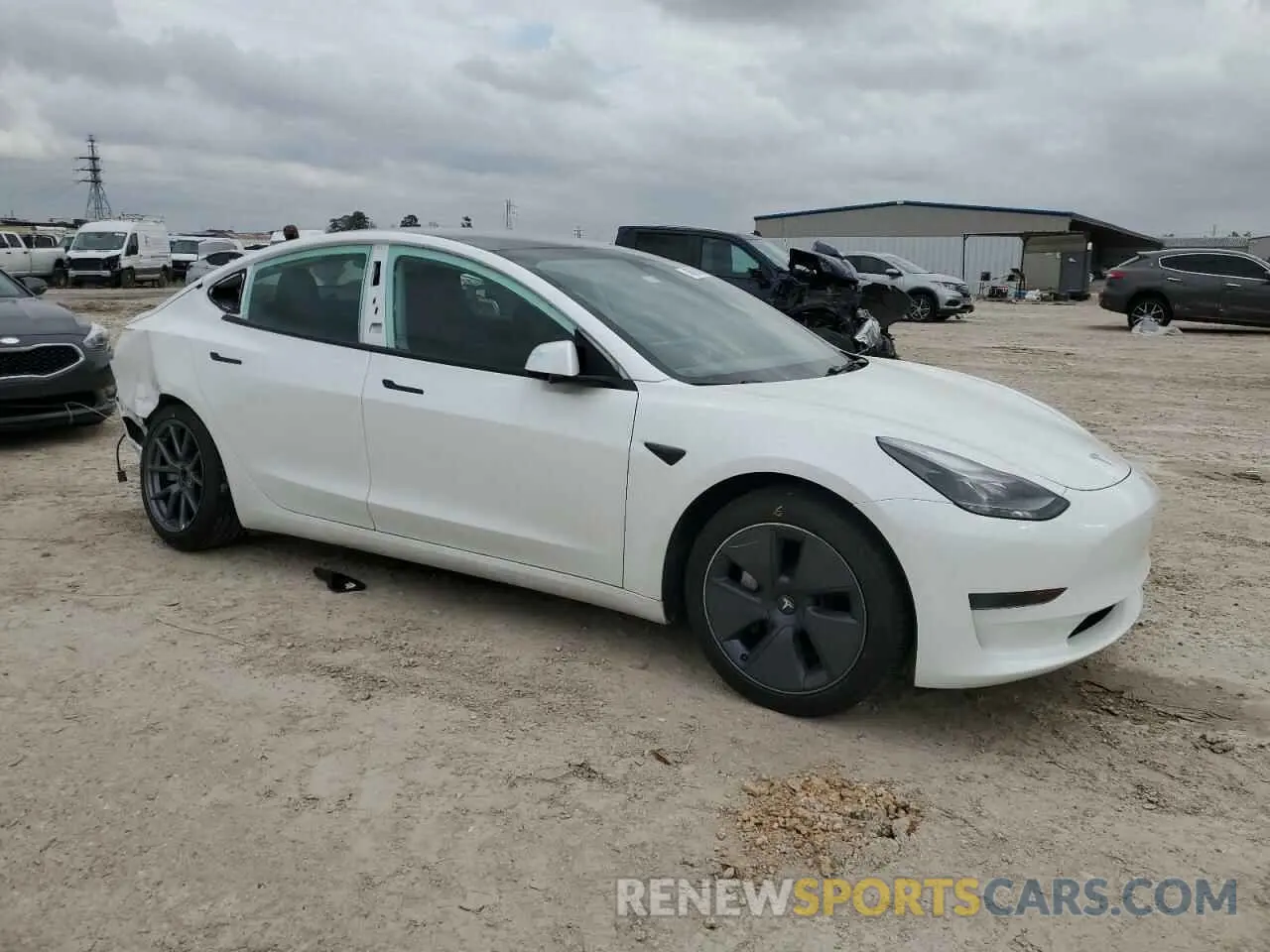 4 Photograph of a damaged car 5YJ3E1EA7PF666077 TESLA MODEL 3 2023