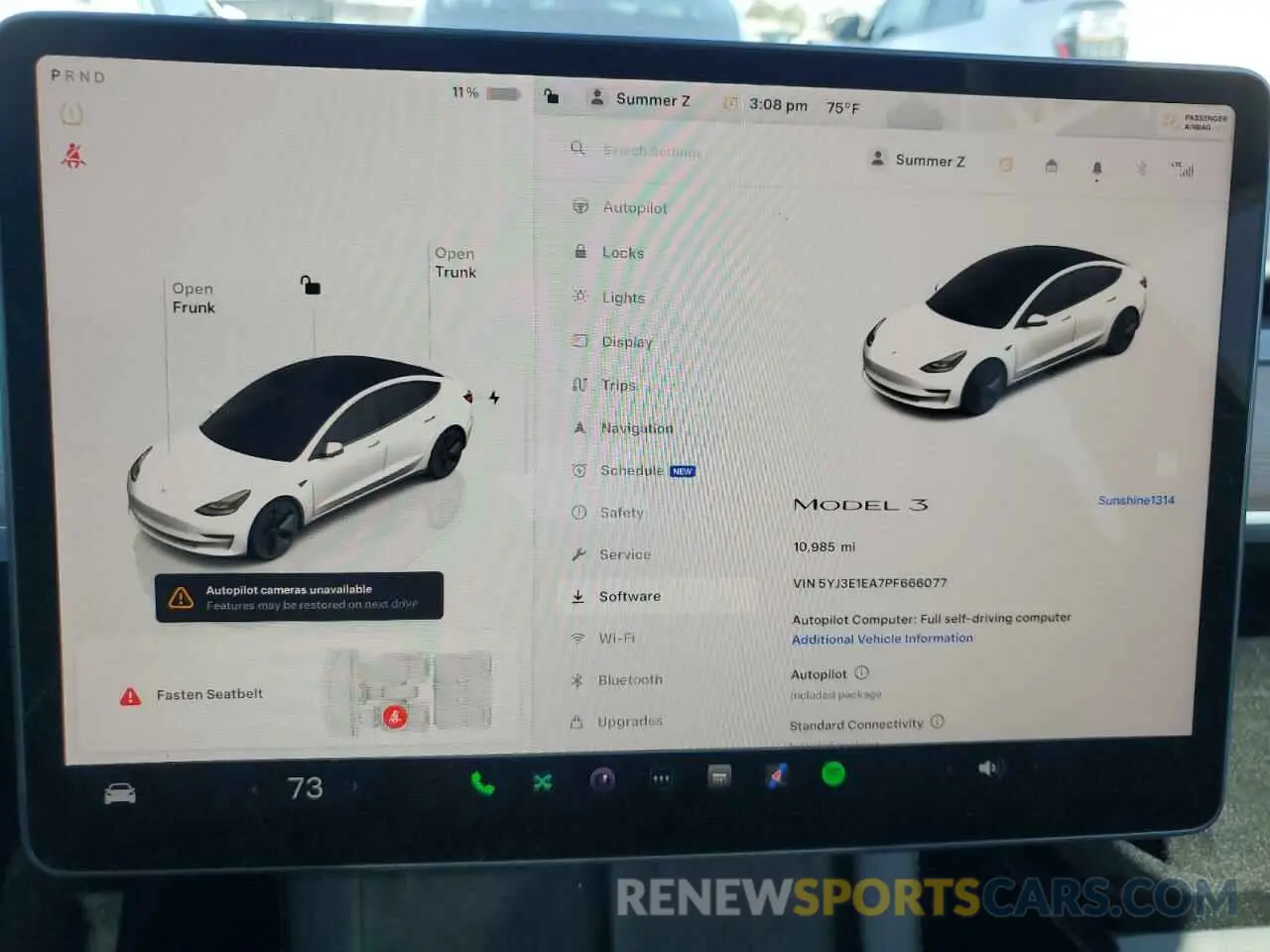 9 Photograph of a damaged car 5YJ3E1EA7PF666077 TESLA MODEL 3 2023