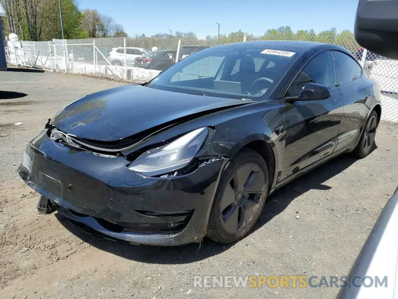 1 Photograph of a damaged car 5YJ3E1EA7PF689455 TESLA MODEL 3 2023