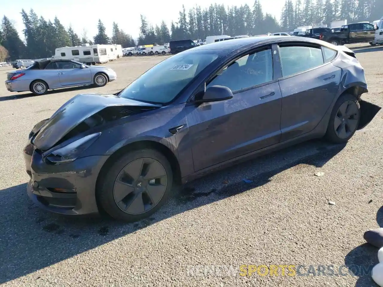 1 Photograph of a damaged car 5YJ3E1EA7PF693683 TESLA MODEL 3 2023