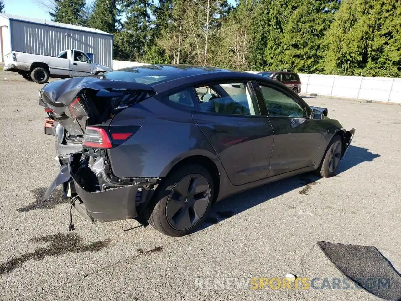 3 Photograph of a damaged car 5YJ3E1EA7PF693683 TESLA MODEL 3 2023