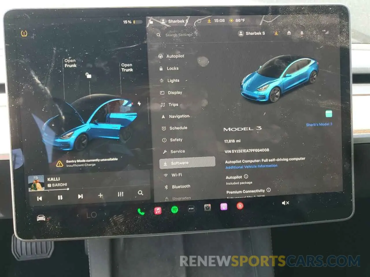 9 Photograph of a damaged car 5YJ3E1EA7PF694008 TESLA MODEL 3 2023