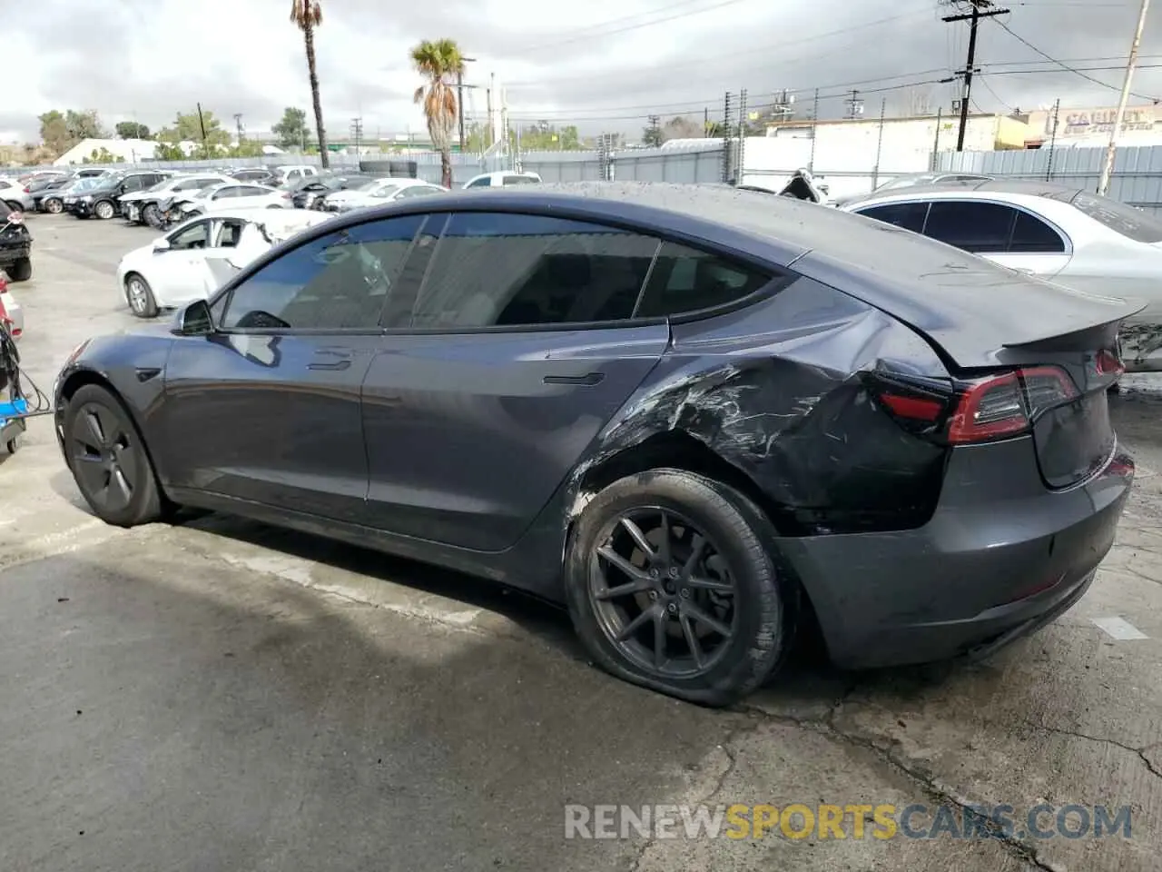 2 Photograph of a damaged car 5YJ3E1EA7PF695756 TESLA MODEL 3 2023
