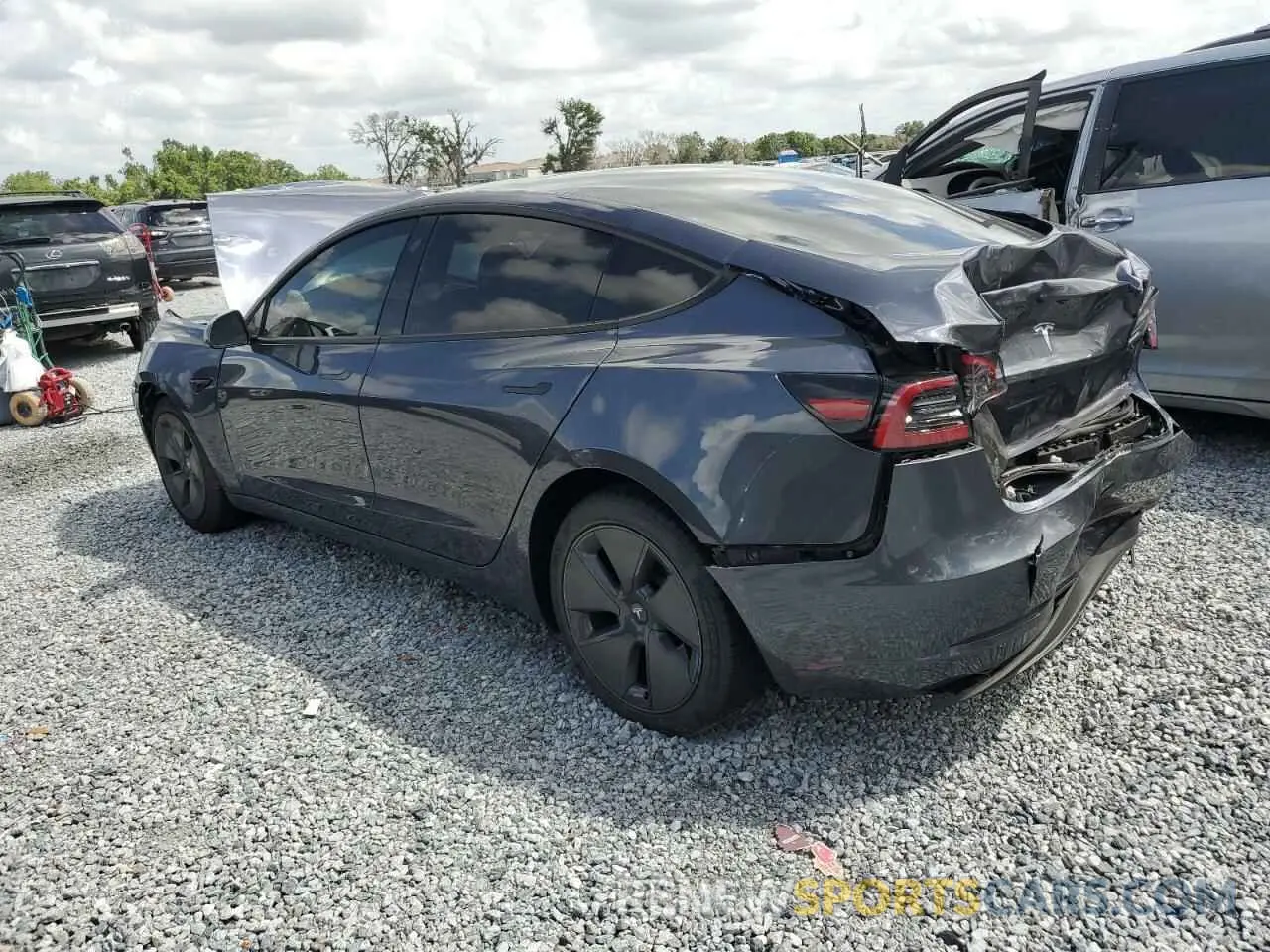 2 Photograph of a damaged car 5YJ3E1EA7PF705024 TESLA MODEL 3 2023