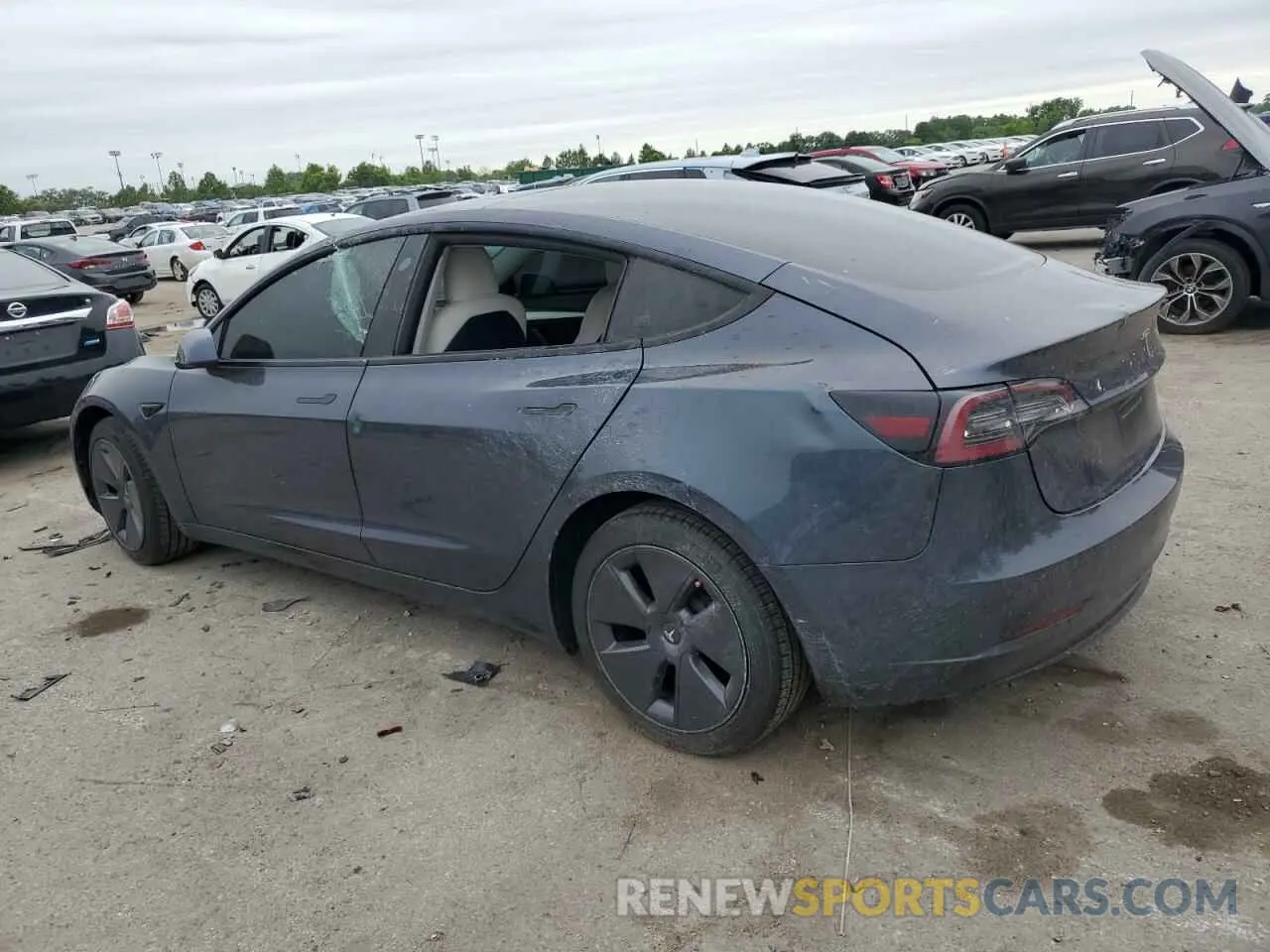 2 Photograph of a damaged car 5YJ3E1EA8PF382697 TESLA MODEL 3 2023