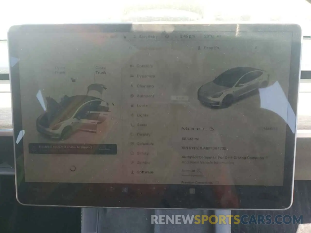 9 Photograph of a damaged car 5YJ3E1EA8PF394705 TESLA MODEL 3 2023