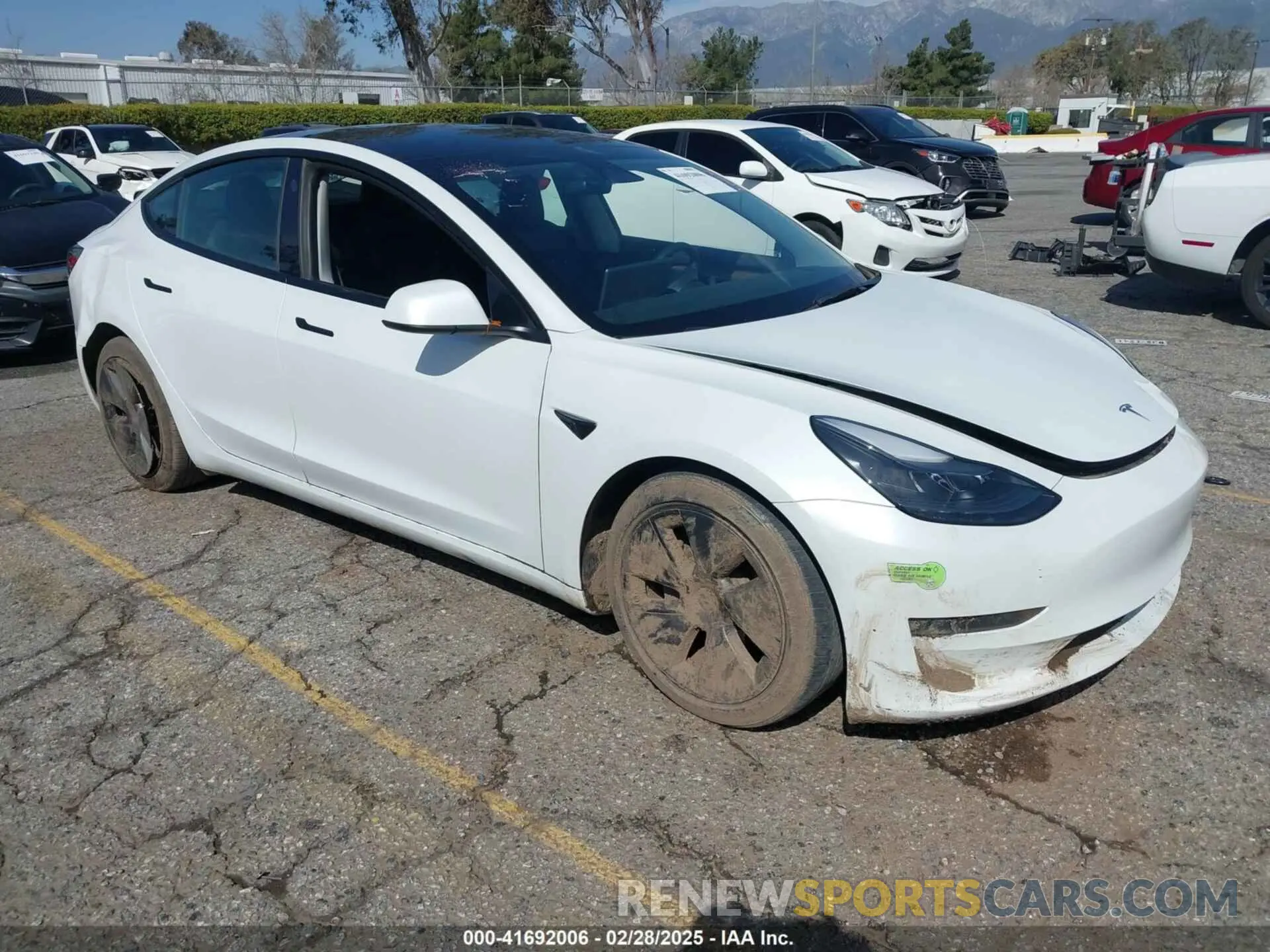 1 Photograph of a damaged car 5YJ3E1EA8PF398110 TESLA MODEL 3 2023