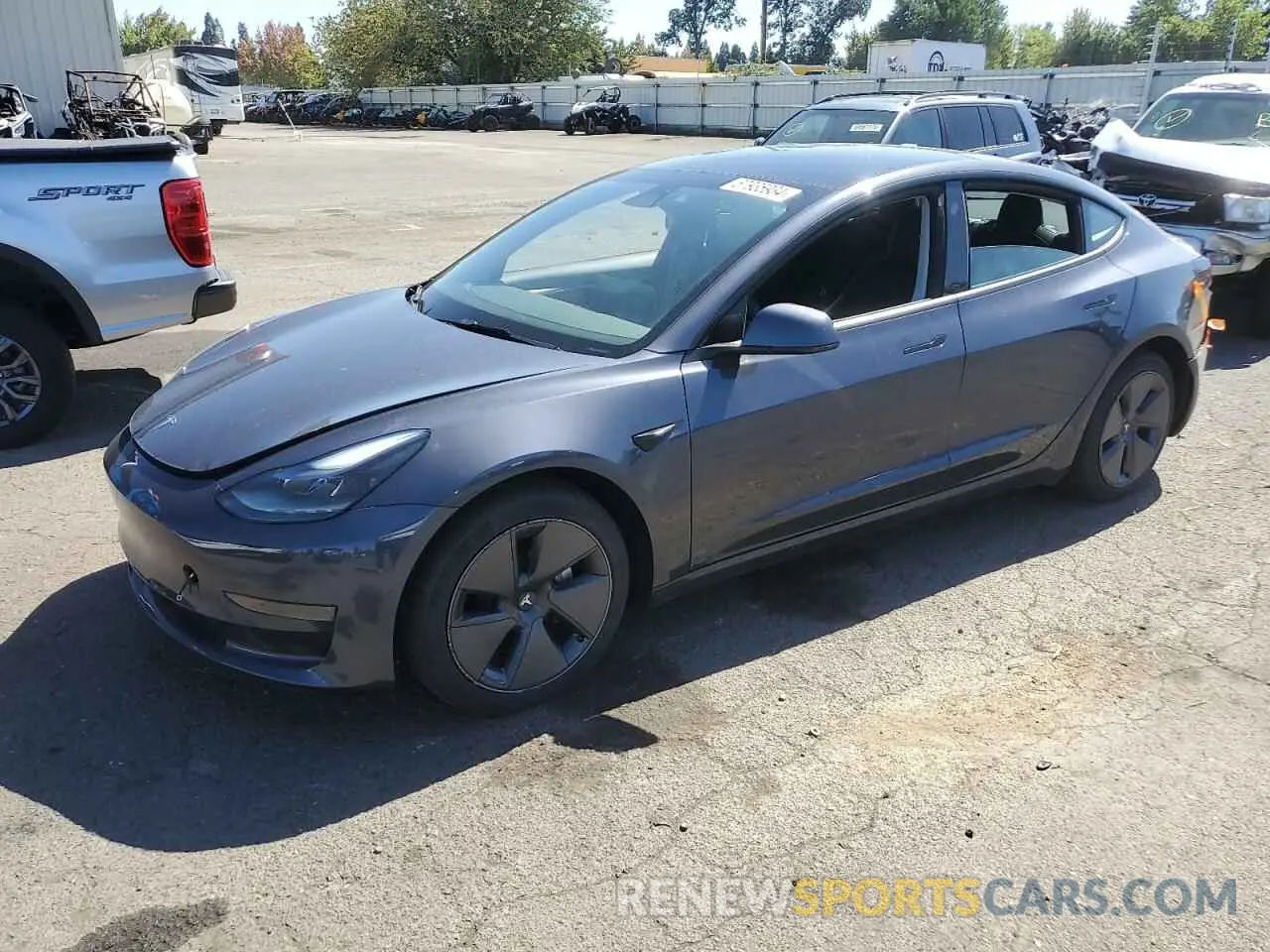 1 Photograph of a damaged car 5YJ3E1EA8PF408005 TESLA MODEL 3 2023