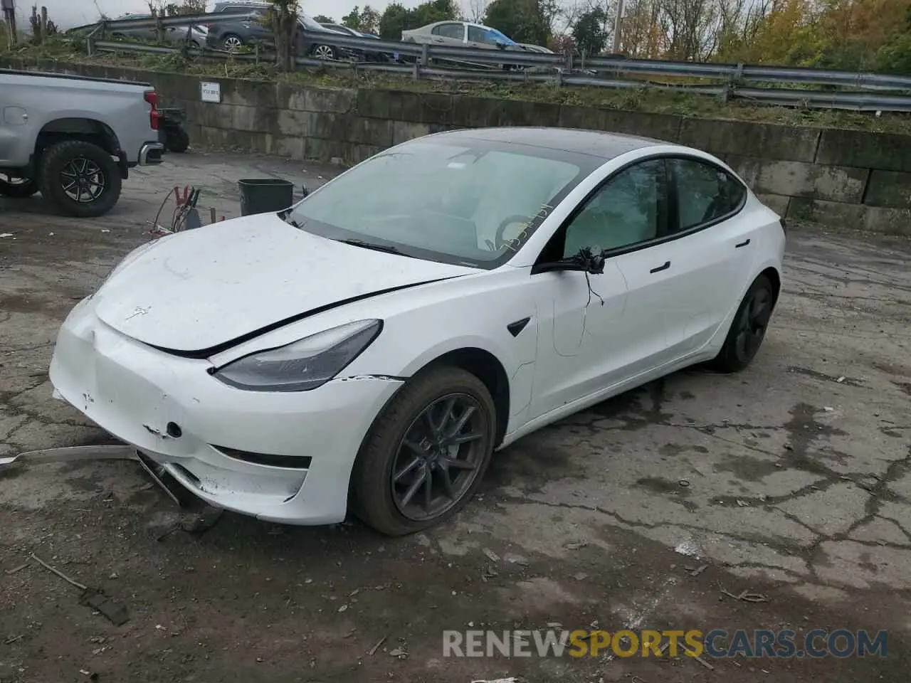 1 Photograph of a damaged car 5YJ3E1EA8PF414998 TESLA MODEL 3 2023