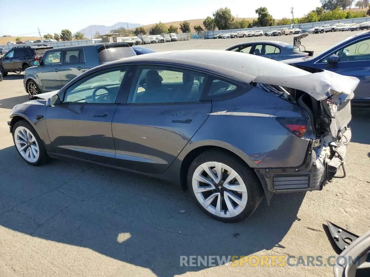 2 Photograph of a damaged car 5YJ3E1EA8PF422633 TESLA MODEL 3 2023