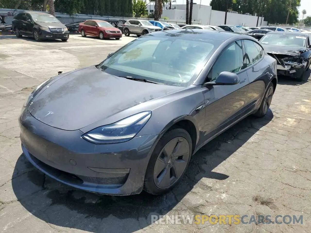 1 Photograph of a damaged car 5YJ3E1EA8PF431008 TESLA MODEL 3 2023