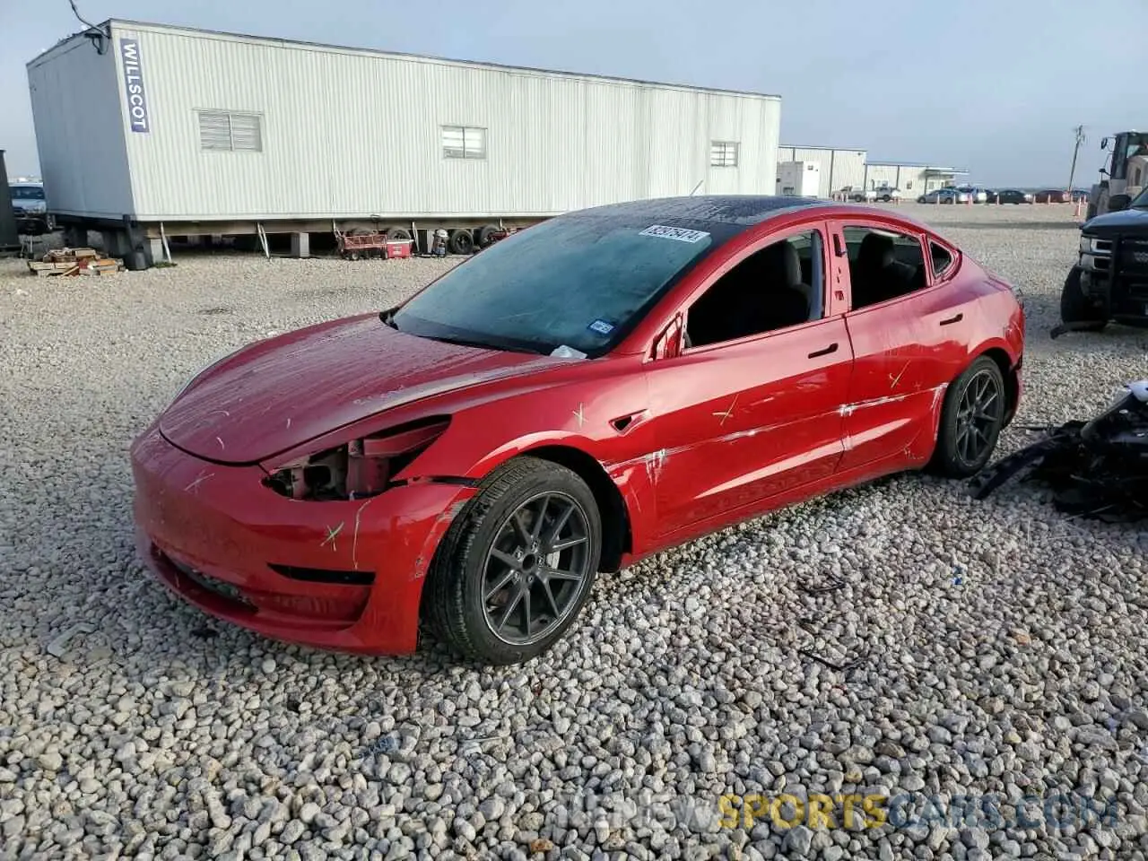 1 Photograph of a damaged car 5YJ3E1EA8PF431154 TESLA MODEL 3 2023