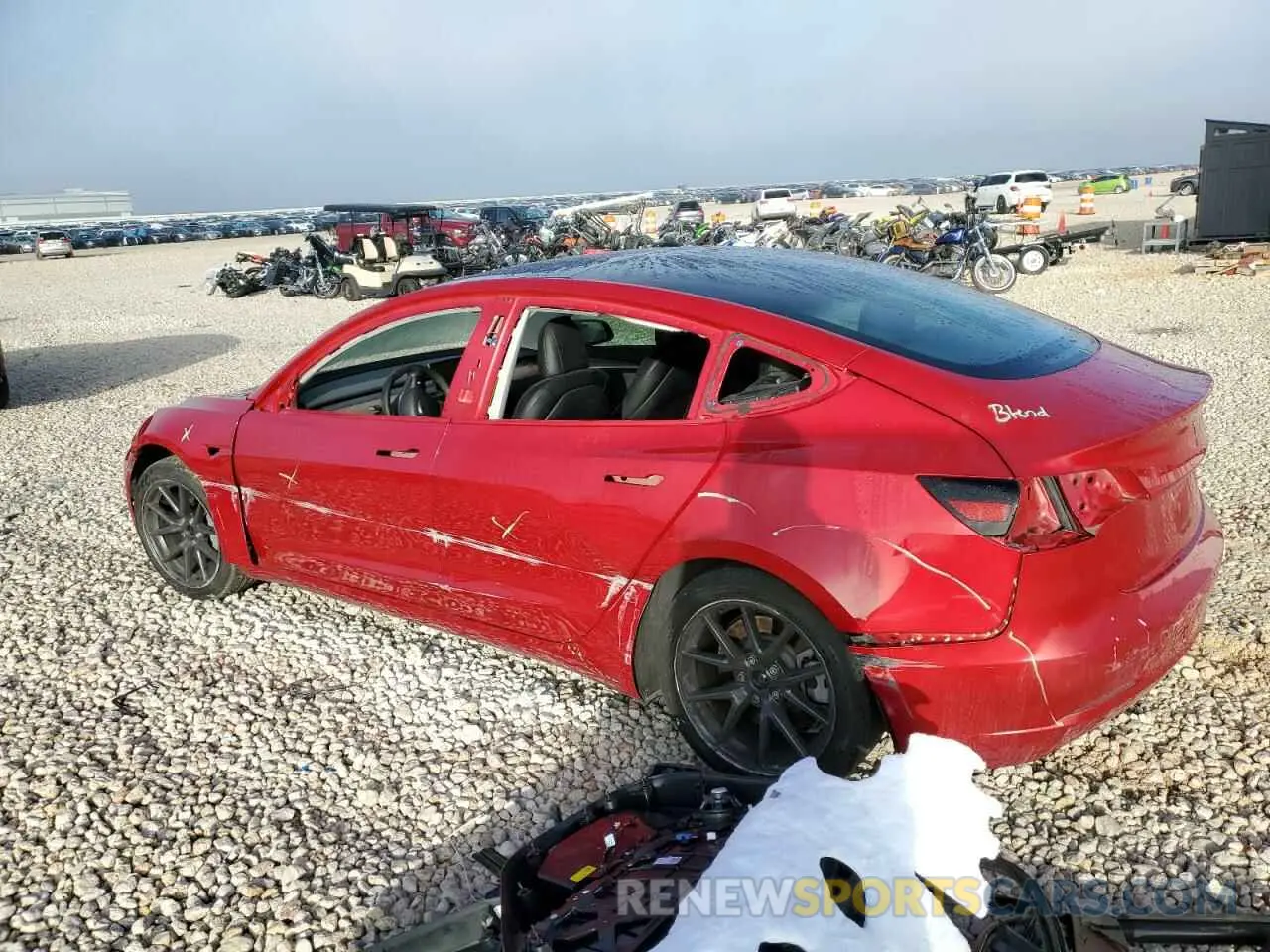 2 Photograph of a damaged car 5YJ3E1EA8PF431154 TESLA MODEL 3 2023
