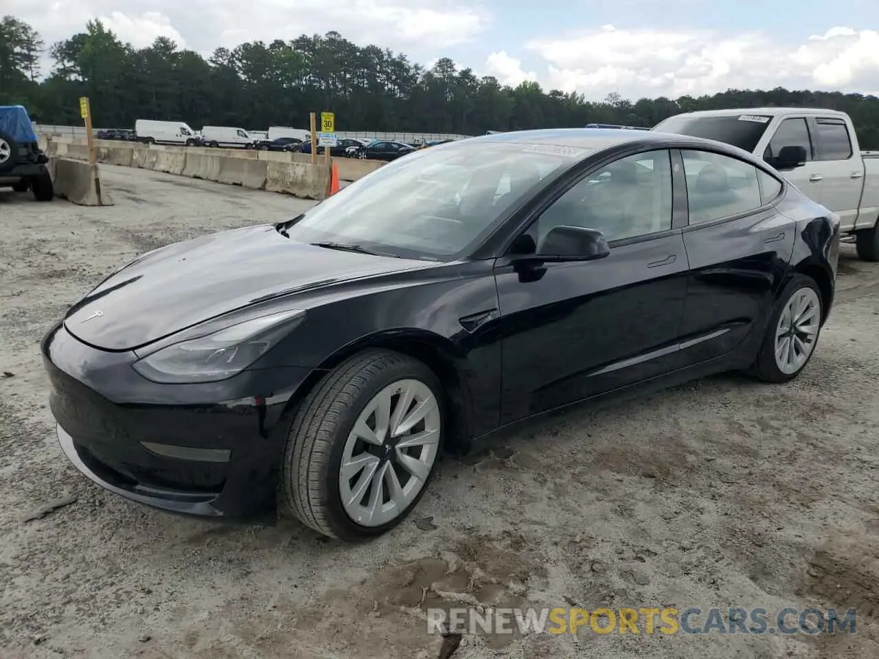 1 Photograph of a damaged car 5YJ3E1EA8PF436452 TESLA MODEL 3 2023