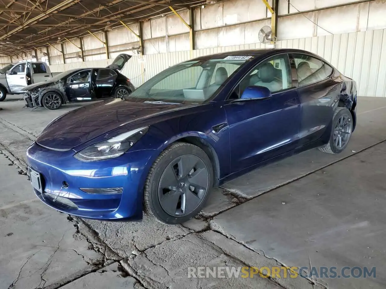 1 Photograph of a damaged car 5YJ3E1EA8PF448200 TESLA MODEL 3 2023
