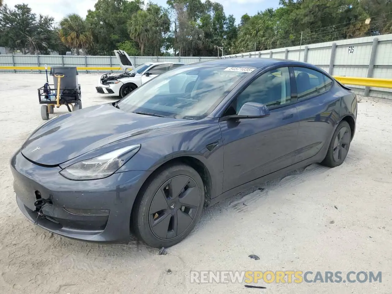 1 Photograph of a damaged car 5YJ3E1EA8PF448309 TESLA MODEL 3 2023