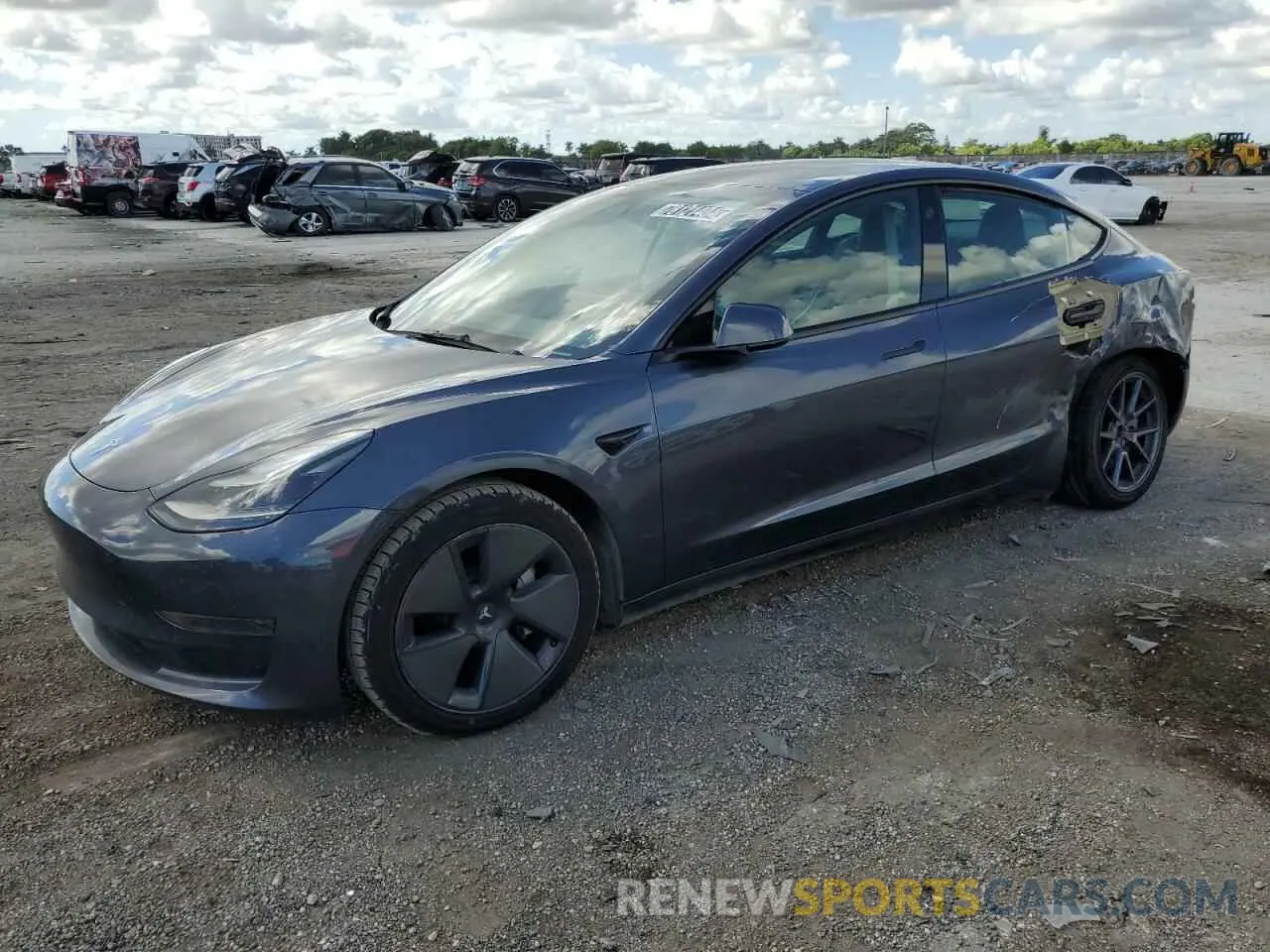1 Photograph of a damaged car 5YJ3E1EA8PF449587 TESLA MODEL 3 2023