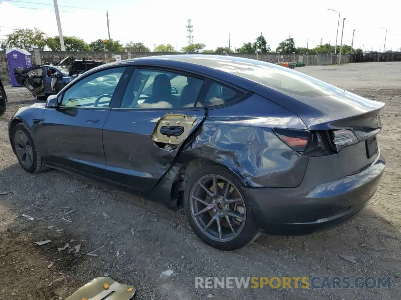 2 Photograph of a damaged car 5YJ3E1EA8PF449587 TESLA MODEL 3 2023