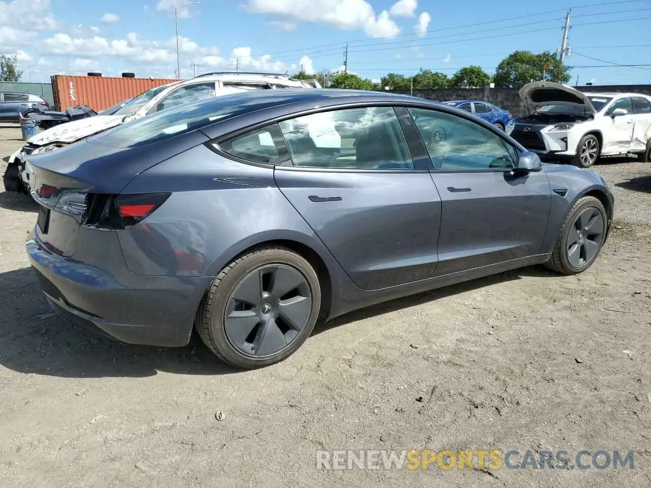 3 Photograph of a damaged car 5YJ3E1EA8PF449587 TESLA MODEL 3 2023