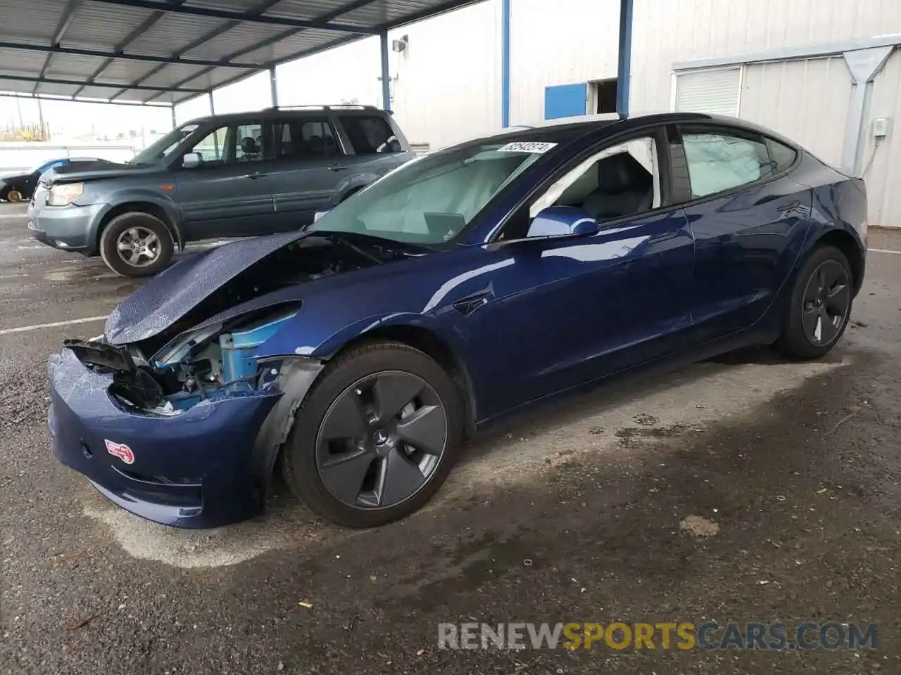 1 Photograph of a damaged car 5YJ3E1EA8PF450027 TESLA MODEL 3 2023