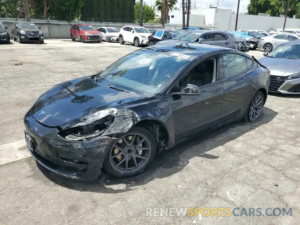 1 Photograph of a damaged car 5YJ3E1EA8PF455826 TESLA MODEL 3 2023