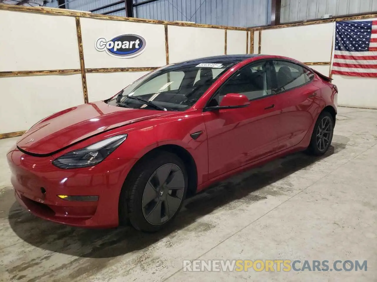 1 Photograph of a damaged car 5YJ3E1EA8PF458211 TESLA MODEL 3 2023