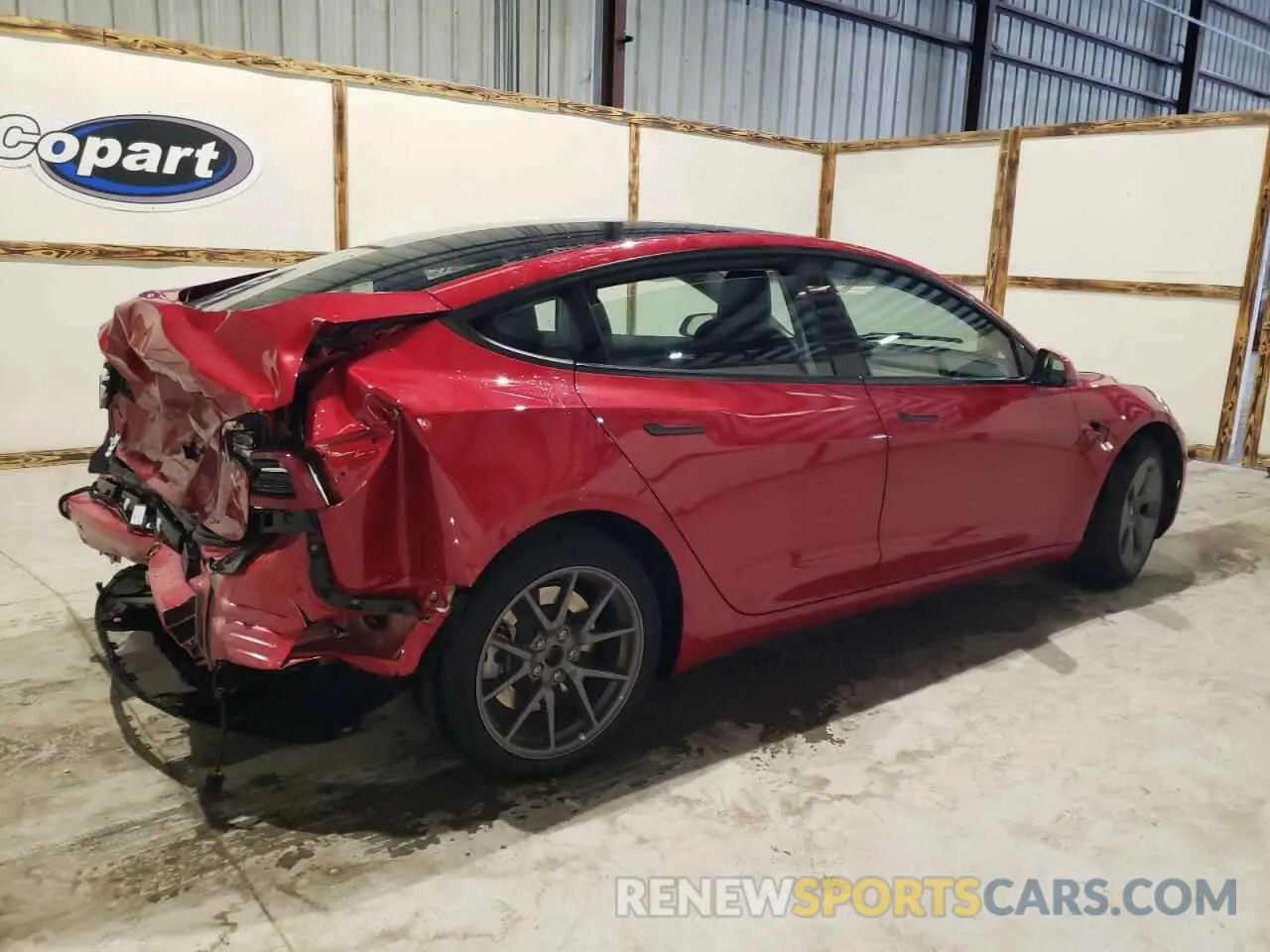 3 Photograph of a damaged car 5YJ3E1EA8PF458211 TESLA MODEL 3 2023