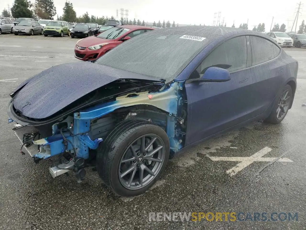 1 Photograph of a damaged car 5YJ3E1EA8PF465885 TESLA MODEL 3 2023