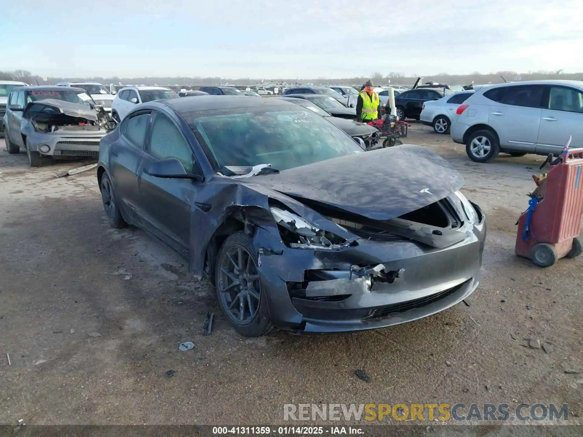 1 Photograph of a damaged car 5YJ3E1EA8PF471069 TESLA MODEL 3 2023