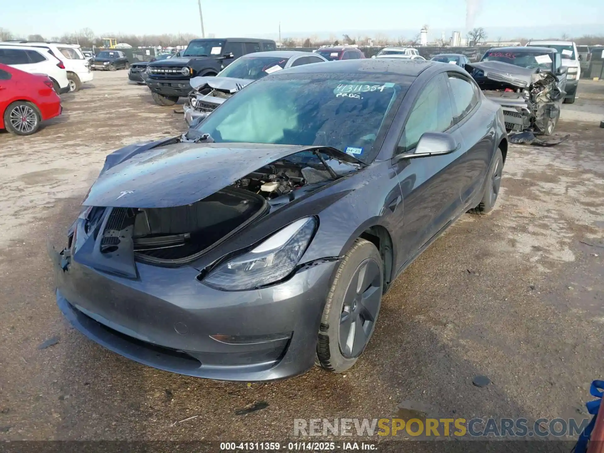 2 Photograph of a damaged car 5YJ3E1EA8PF471069 TESLA MODEL 3 2023