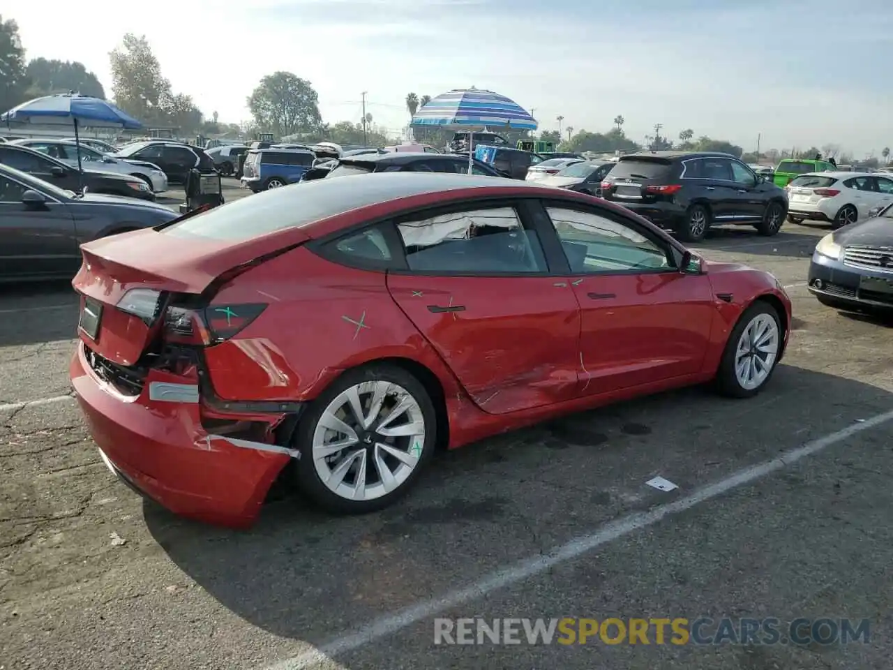 3 Photograph of a damaged car 5YJ3E1EA8PF490432 TESLA MODEL 3 2023