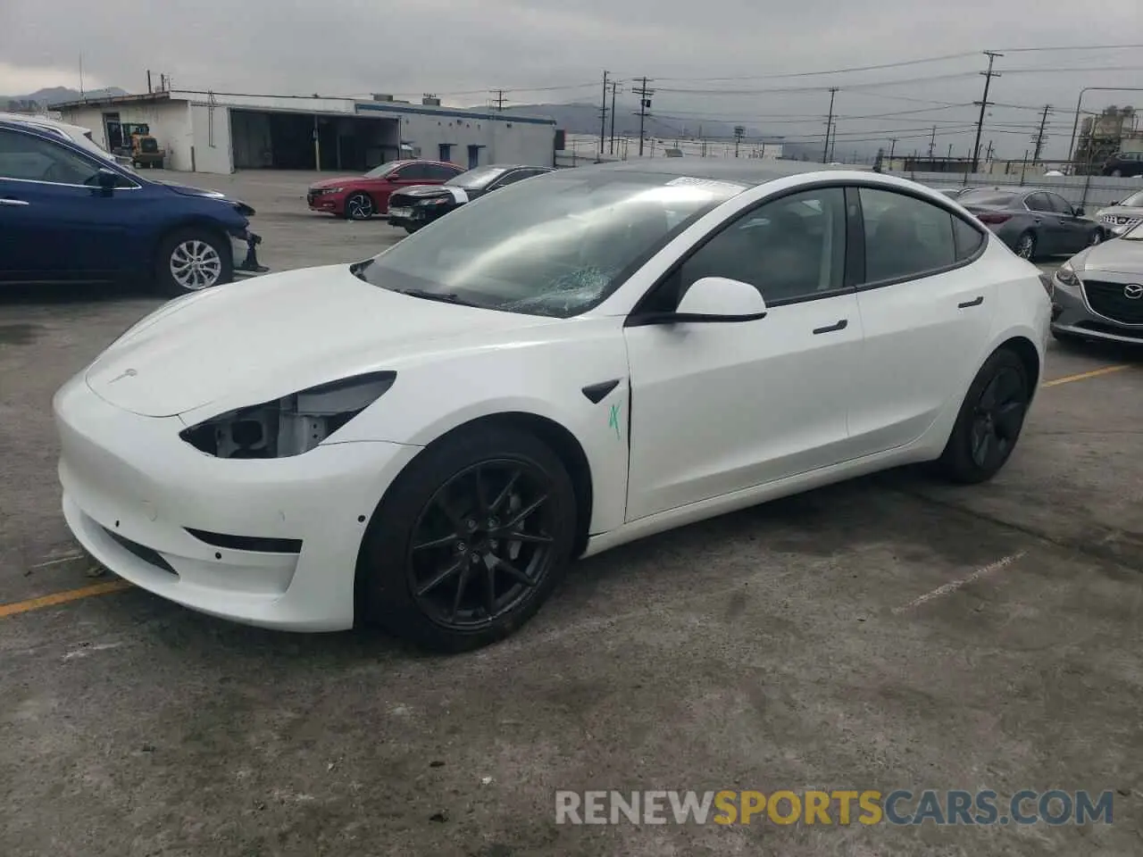 1 Photograph of a damaged car 5YJ3E1EA8PF490852 TESLA MODEL 3 2023
