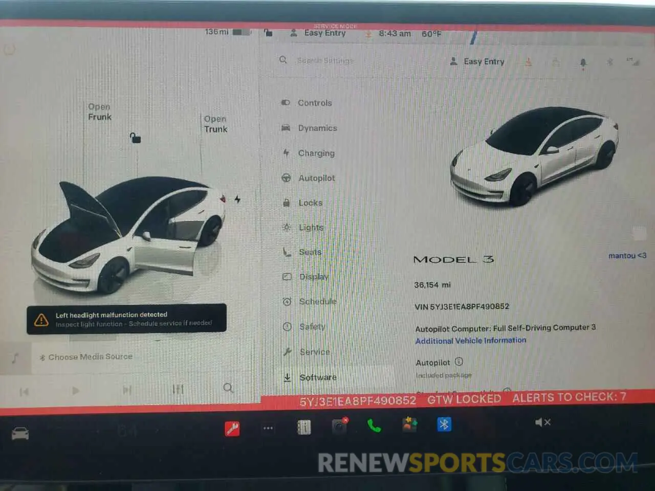 9 Photograph of a damaged car 5YJ3E1EA8PF490852 TESLA MODEL 3 2023