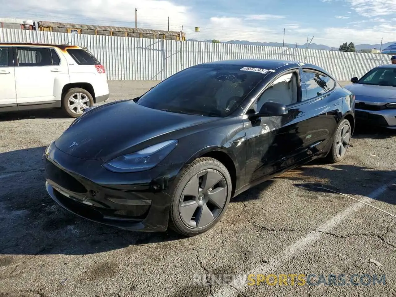 1 Photograph of a damaged car 5YJ3E1EA8PF493802 TESLA MODEL 3 2023