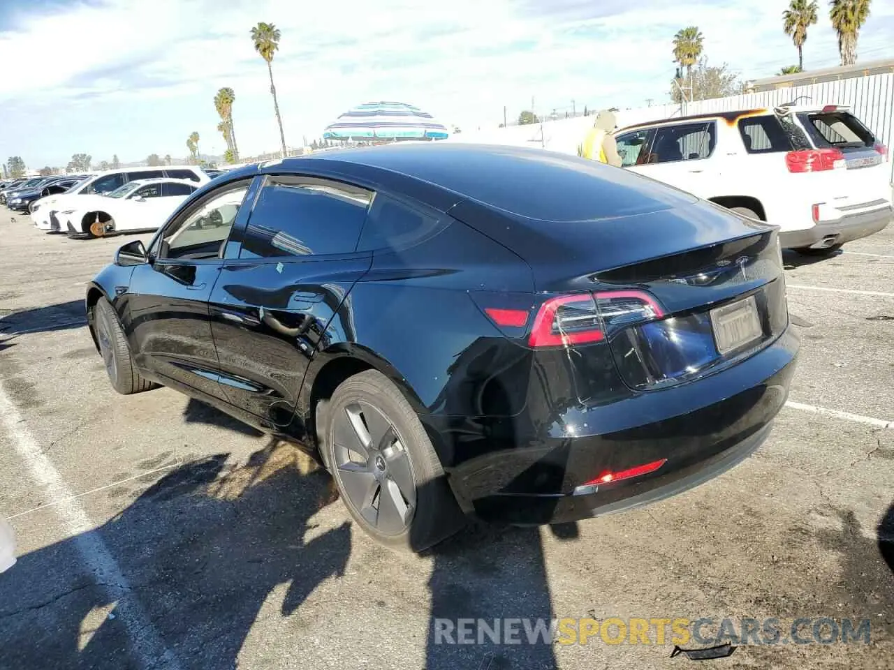2 Photograph of a damaged car 5YJ3E1EA8PF493802 TESLA MODEL 3 2023