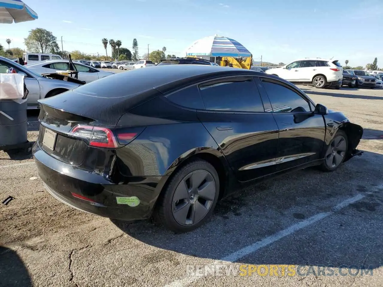 3 Photograph of a damaged car 5YJ3E1EA8PF493802 TESLA MODEL 3 2023