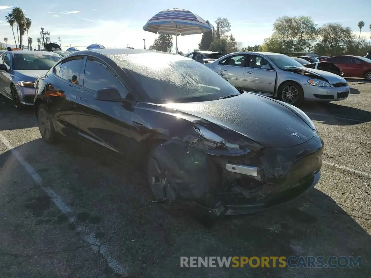 4 Photograph of a damaged car 5YJ3E1EA8PF493802 TESLA MODEL 3 2023