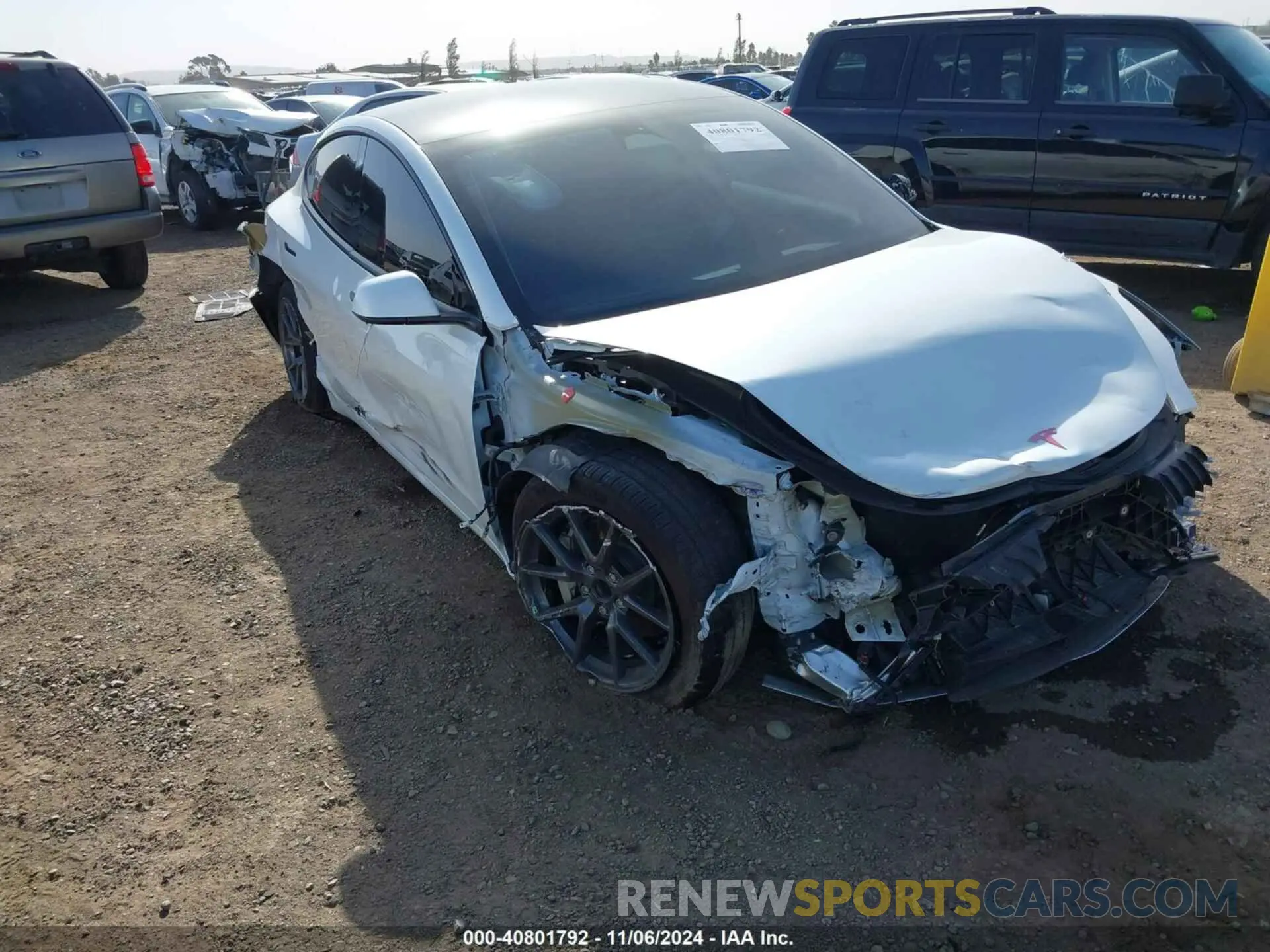 1 Photograph of a damaged car 5YJ3E1EA8PF497056 TESLA MODEL 3 2023