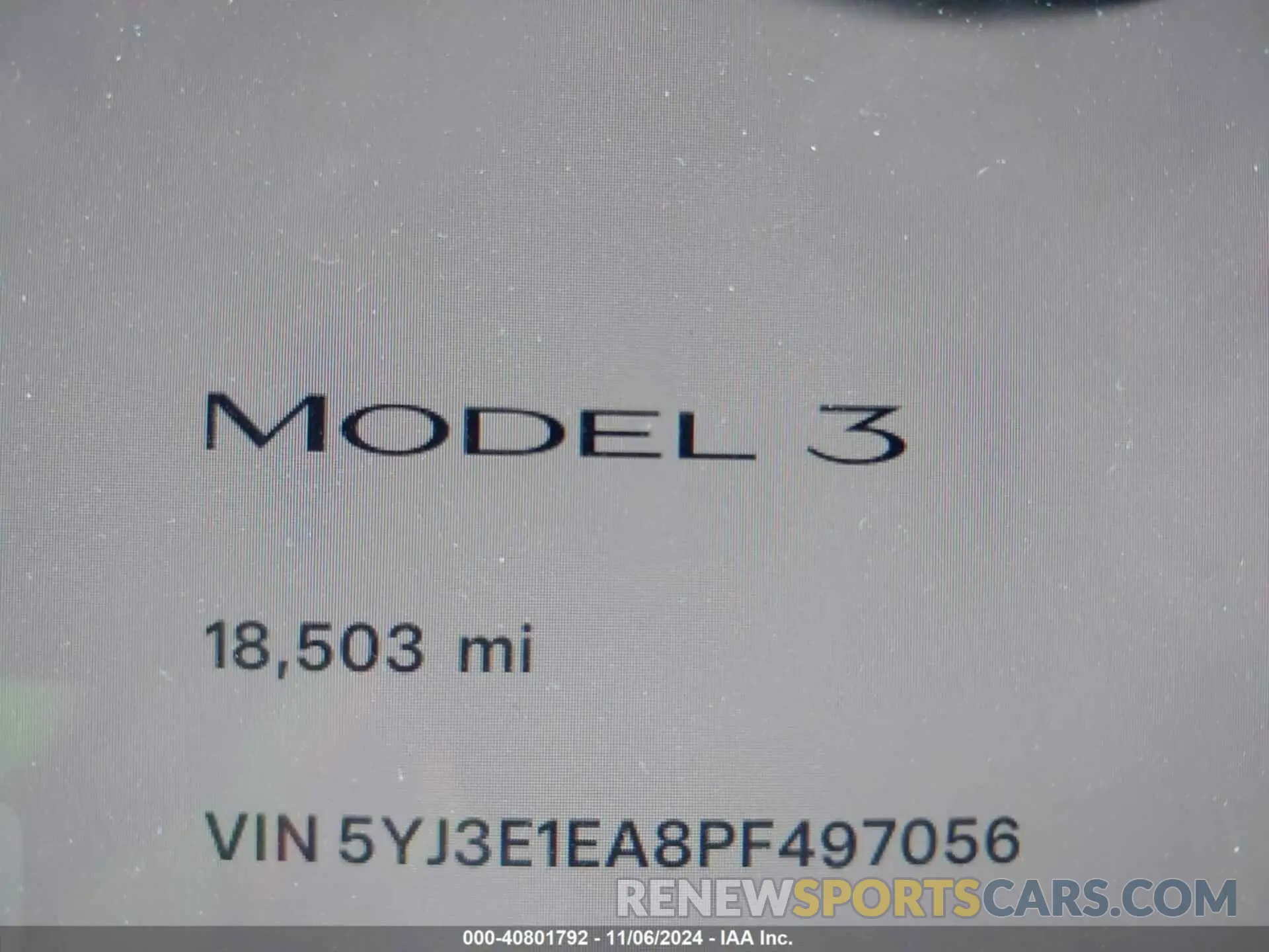 7 Photograph of a damaged car 5YJ3E1EA8PF497056 TESLA MODEL 3 2023