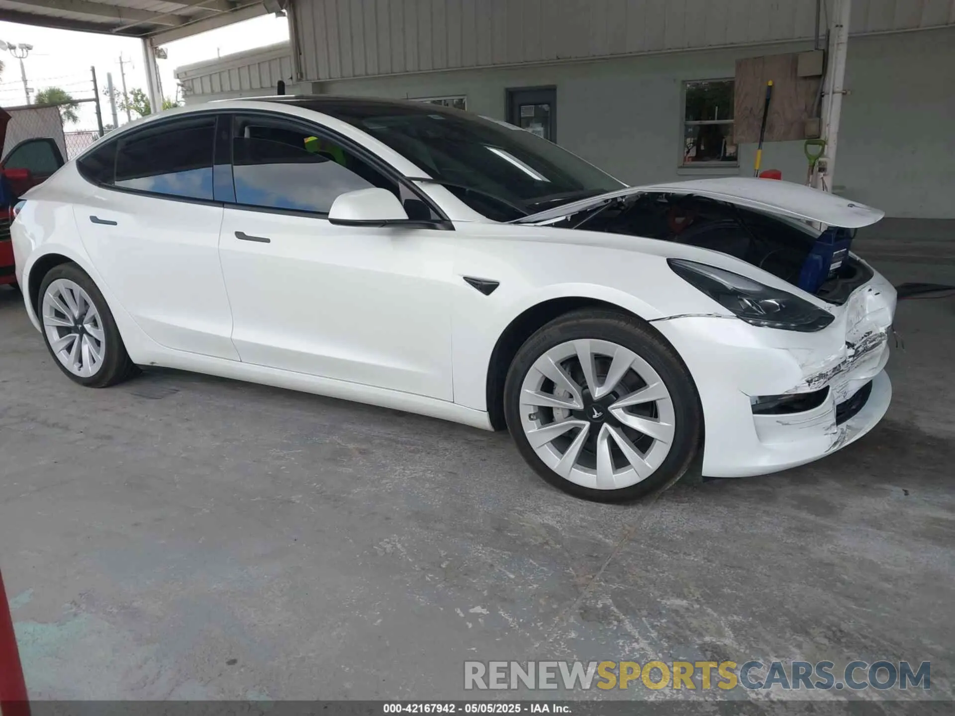 1 Photograph of a damaged car 5YJ3E1EA8PF518326 TESLA MODEL 3 2023