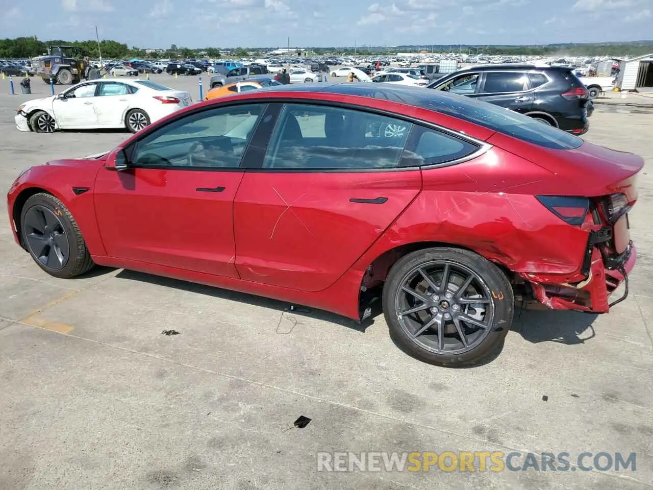 2 Photograph of a damaged car 5YJ3E1EA8PF550225 TESLA MODEL 3 2023